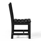 Ensemble de salle à manger d'extérieur rectangulaire 7 pièces WestinTrends Ashore en PEHD avec chaises d'appoint