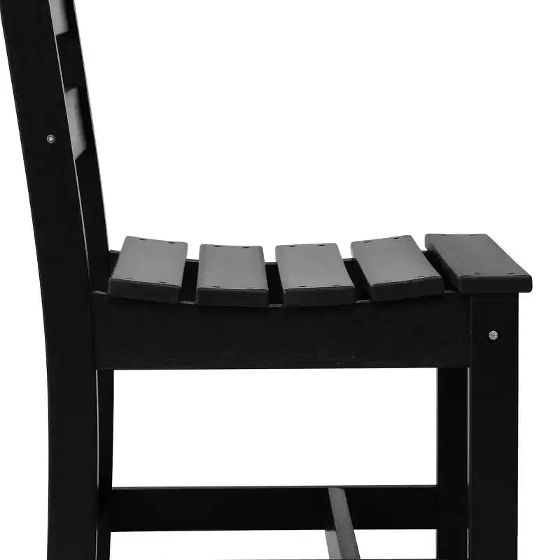 Ensemble de salle à manger d'extérieur rectangulaire 7 pièces WestinTrends Ashore en PEHD avec chaises d'appoint