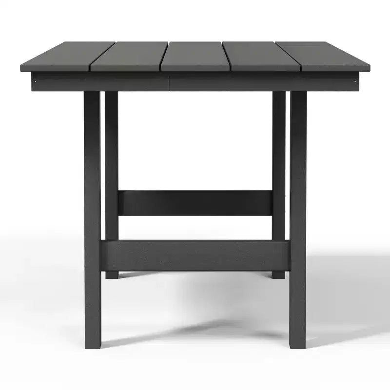 Ensemble de salle à manger d'extérieur rectangulaire 7 pièces WestinTrends Ashore en PEHD avec chaises d'appoint