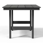 Ensemble de salle à manger d'extérieur rectangulaire 7 pièces WestinTrends Ashore en PEHD avec chaises d'appoint