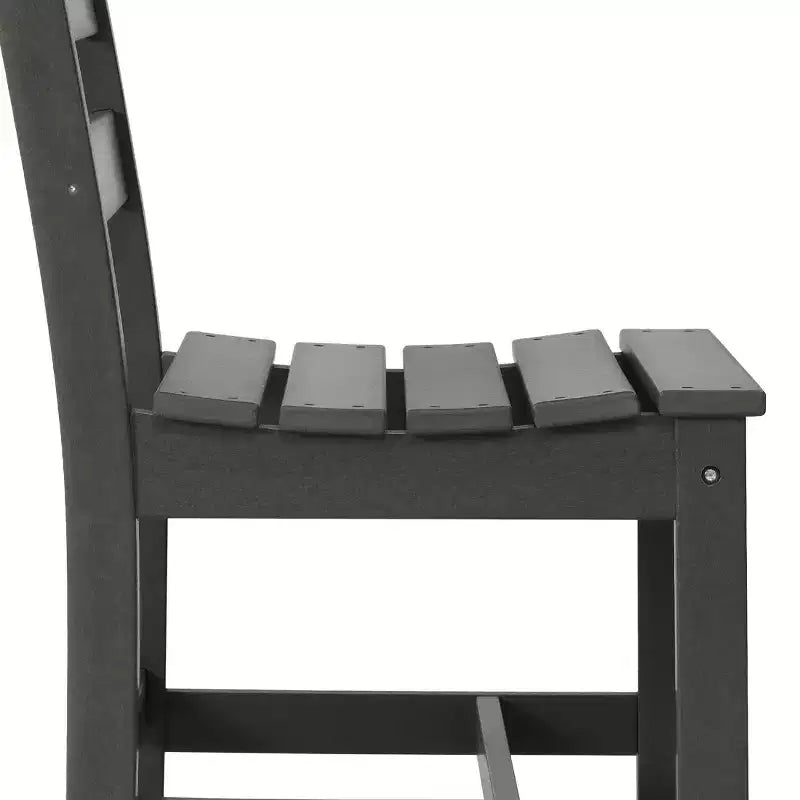 Ensemble de salle à manger d'extérieur rectangulaire 7 pièces WestinTrends Ashore en PEHD avec chaises d'appoint