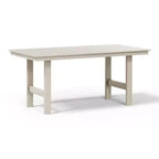 Ensemble de salle à manger d'extérieur rectangulaire 7 pièces WestinTrends Ashore en PEHD avec chaises d'appoint