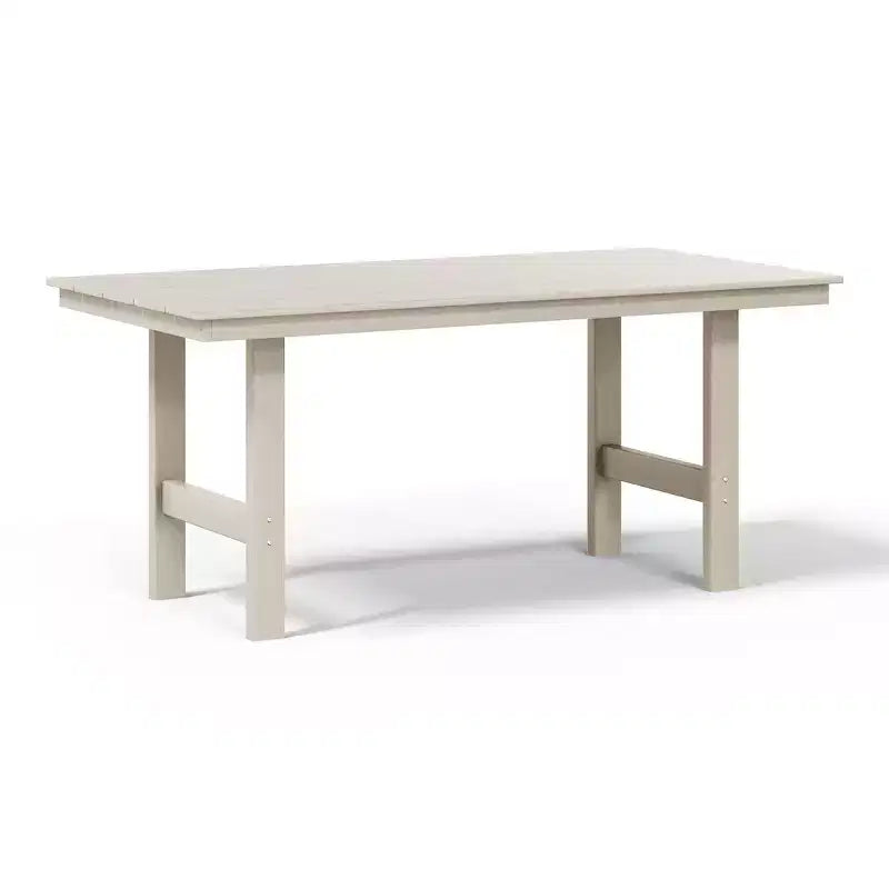 Ensemble de salle à manger d'extérieur rectangulaire 7 pièces WestinTrends Ashore en PEHD avec chaises d'appoint