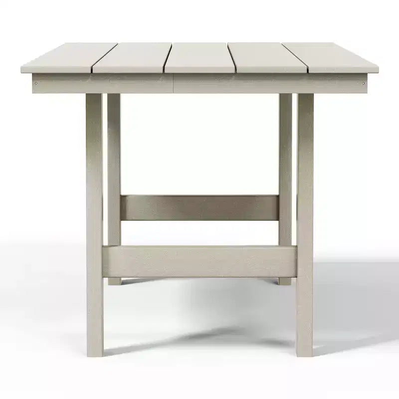 Ensemble de salle à manger d'extérieur rectangulaire 7 pièces WestinTrends Ashore en PEHD avec chaises d'appoint
