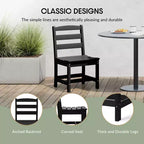 Ensemble de salle à manger d'extérieur rectangulaire 7 pièces WestinTrends Ashore en PEHD avec chaises d'appoint