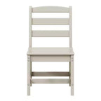 Ensemble de salle à manger d'extérieur WestinTrends Ashore 5 pièces avec table carrée en HDPE et chaises sans accoudoirs