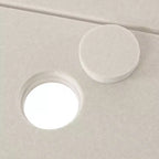 Ensemble de salle à manger d'extérieur WestinTrends Ashore 5 pièces avec table carrée en HDPE et chaises sans accoudoirs