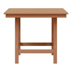 Ensemble de salle à manger d'extérieur WestinTrends Ashore 5 pièces avec table carrée en HDPE et chaises sans accoudoirs