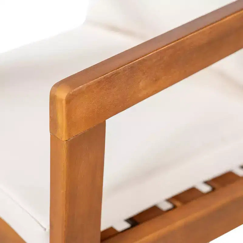 Christopher Knight Home Tensas, ensemble de salle à manger d'extérieur 5 pièces en bois d'acacia avec coussins