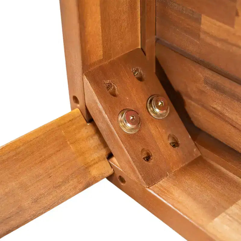 Christopher Knight Home Tensas, ensemble de salle à manger d'extérieur 5 pièces en bois d'acacia avec coussins