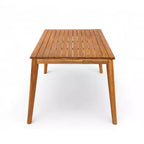 Christopher Knight Home Tensas, ensemble de salle à manger d'extérieur 5 pièces en bois d'acacia avec coussins