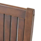 GDFStudio Paoha Outdoor Acacia Wood 7 Piece Dining Set with Slatted Design