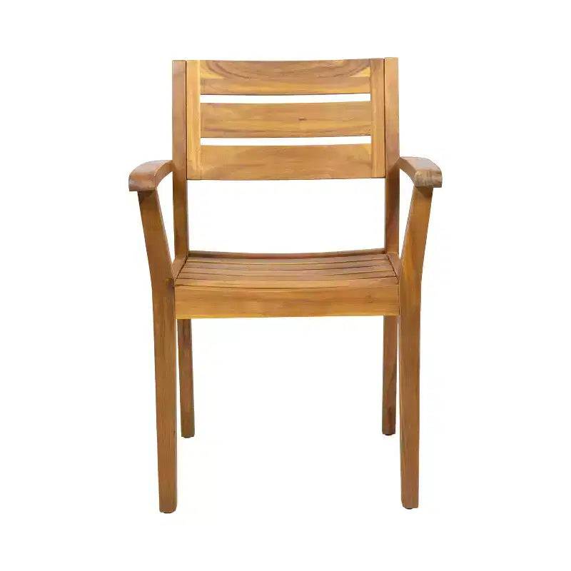 Ensemble de salle à manger d'extérieur rustique en bois d'acacia 9 pièces Balfour de Christopher Knight Home