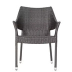 Christopher Knight Home Fletcher Outdoor Acacia Wood and Wicker 6 Piece Dining Set