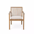 Christopher Knight Home Ashe Ensemble de salle à manger d'extérieur rustique 5 pièces en bois d'acacia avec coussins
