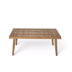 Christopher Knight Home Ashe Ensemble de salle à manger d'extérieur rustique 5 pièces en bois d'acacia avec coussins