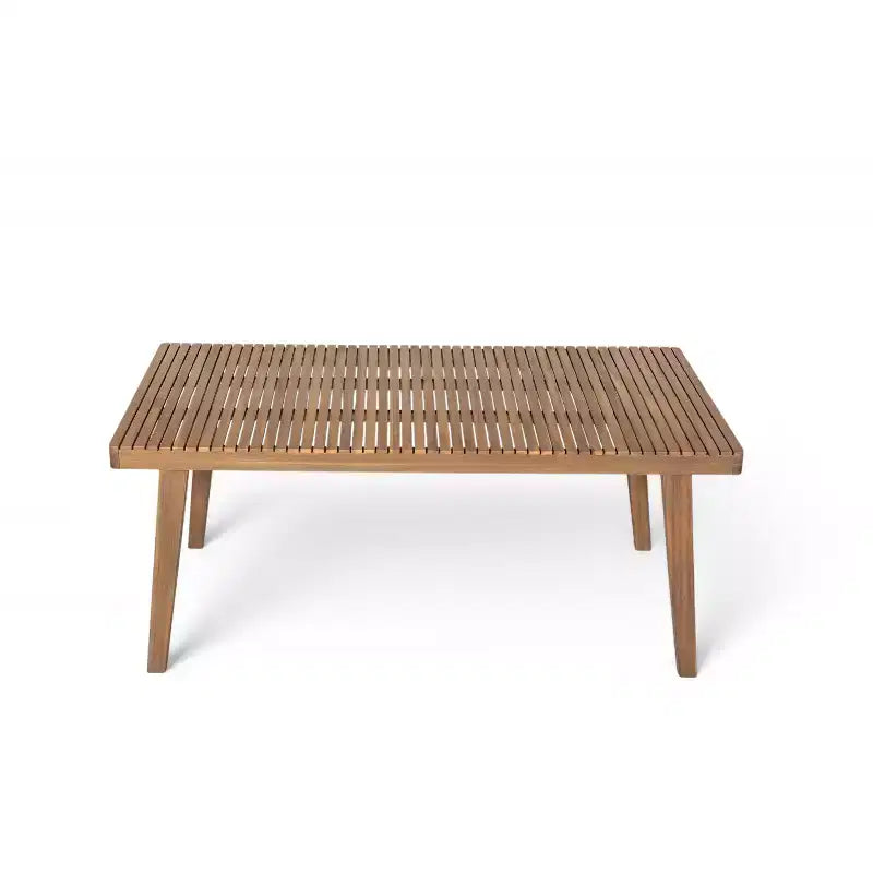 Christopher Knight Home Ashe Ensemble de salle à manger d'extérieur rustique 5 pièces en bois d'acacia avec coussins