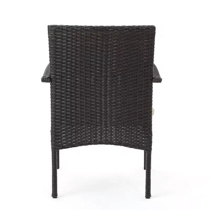 GDFStudio Hubery, ensemble de salle à manger d'extérieur en osier, 9 pièces, avec table carrée en rotin de 162 cm et coussins