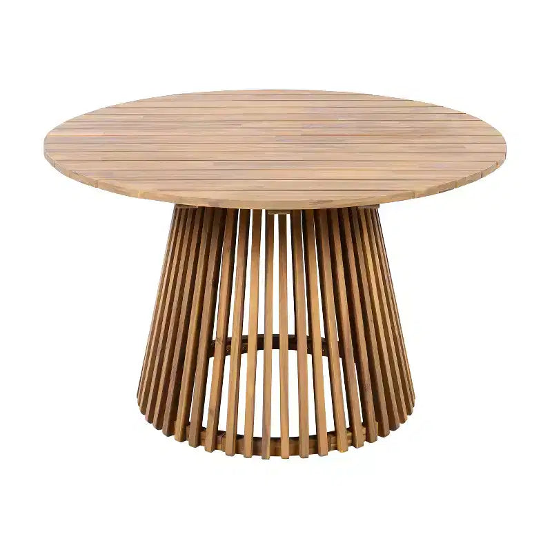 Christopher Knight Home Sivir Ensemble de salle à manger d'extérieur moderne de 5 pièces en bois d'acacia avec coussins