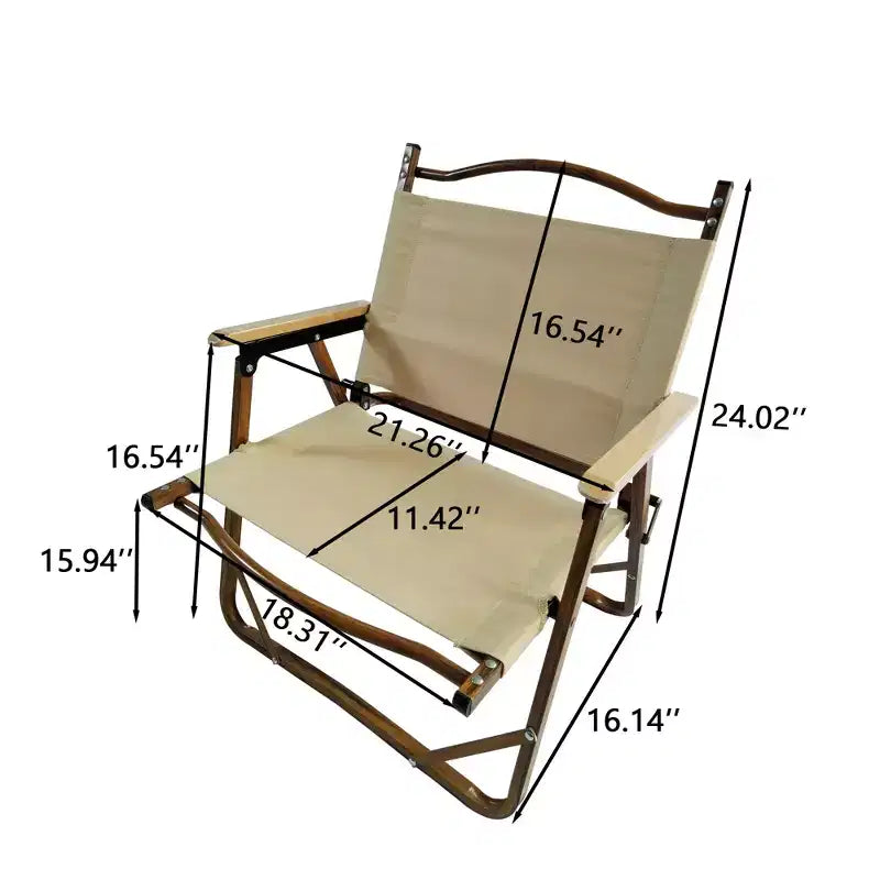 MAYEERTY Dining Set Foldable 1 Table 4 Chairs Indoor Outdoor Natural Kids Friendly