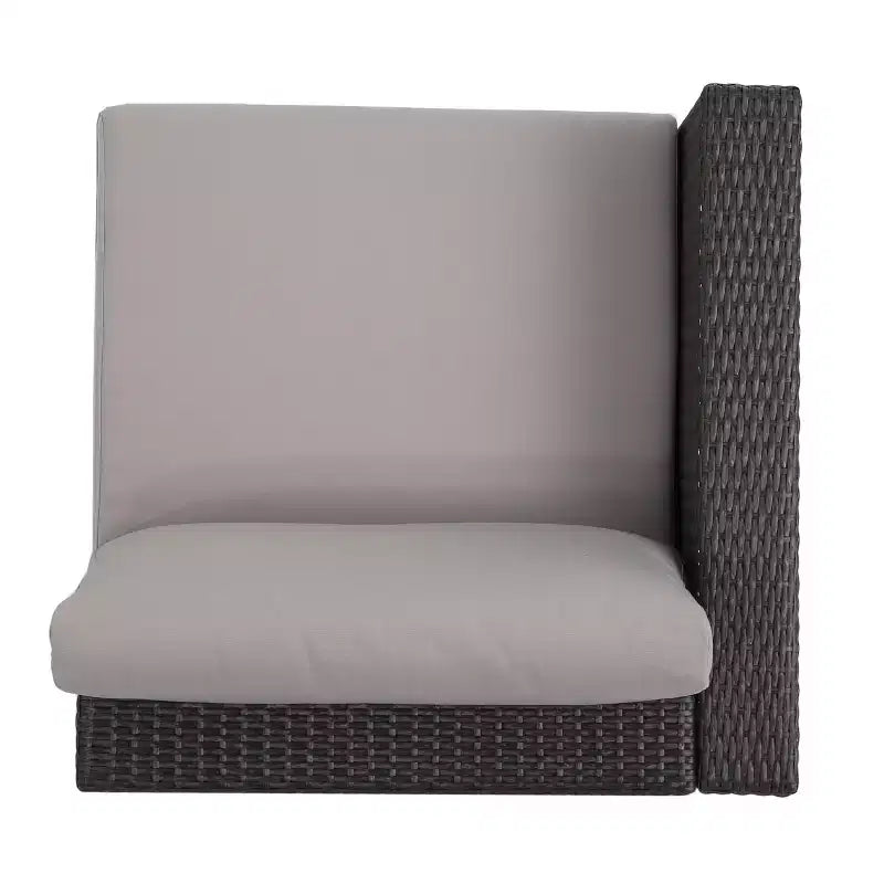 Christopher Knight Home Santa Rosa Outdoor Wicker and Aluminum 8 Piece Sofa Dining Set