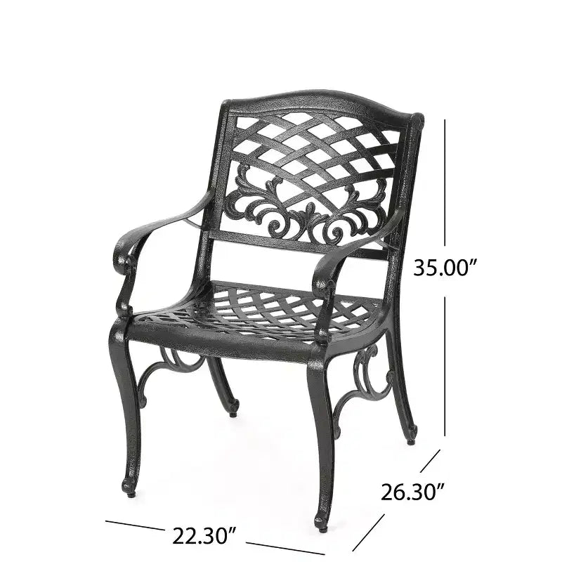 Christopher Knight Home Windley Outdoor Aluminum 5 Piece Expandable Dining Set