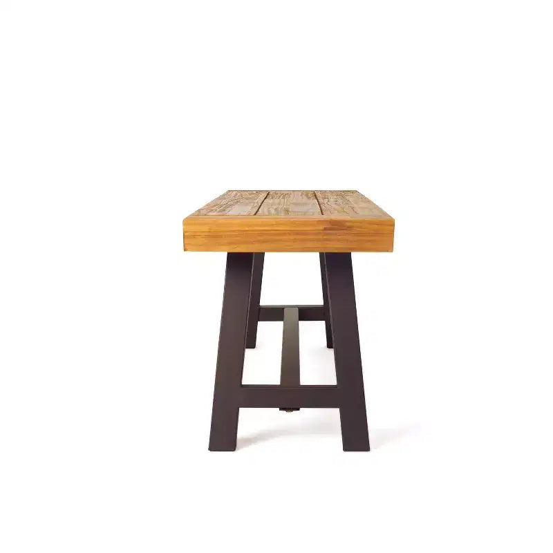 Ensemble de salle à manger 6 pièces Christopher Knight Home Luster en bois d'acacia et osier avec banc
