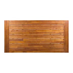 Ensemble de salle à manger 6 pièces Christopher Knight Home Luster en bois d'acacia et osier avec banc