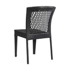 Christopher Knight Home Truda – Salle à manger d'extérieur 7 pièces avec table en rotin de 175 cm et chaises empilables