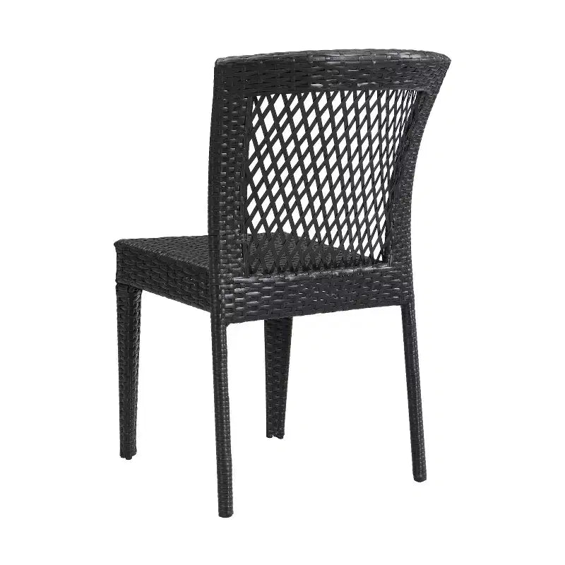 Christopher Knight Home Truda – Salle à manger d'extérieur 7 pièces avec table en rotin de 175 cm et chaises empilables