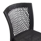 Christopher Knight Home Truda – Salle à manger d'extérieur 7 pièces avec table en rotin de 175 cm et chaises empilables