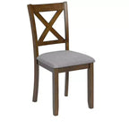 Ensemble de salle à manger MAYEERTY 7 pièces – Table rectangulaire en bois et 6 chaises rembourrées pour les réunions de famille