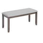 Ensemble de salle à manger MAYEERTY 7 pièces – Table rectangulaire en bois et 6 chaises rembourrées pour les réunions de famille