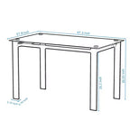 Ensemble de salle à manger MAYEERTY 7 pièces – Table rectangulaire en bois et 6 chaises rembourrées pour les réunions de famille