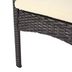 Ensemble de salle à manger d'extérieur 7 pièces Christopher Knight Home Caraga en bois d'acacia et osier avec coussin