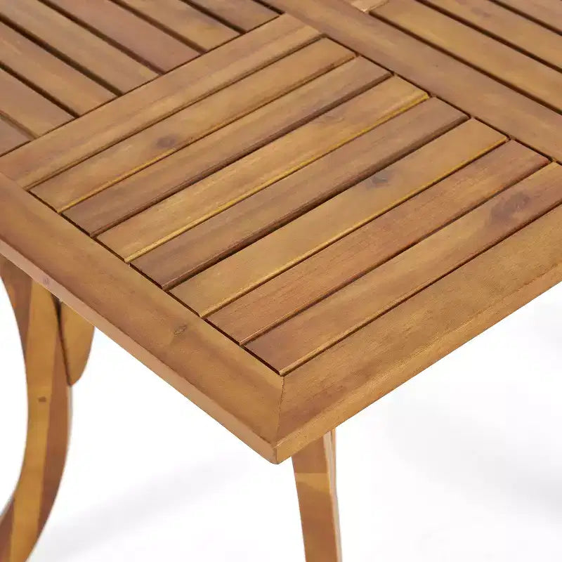 Ensemble de salle à manger d'extérieur 5 pièces en bois d'acacia et osier Christopher Knight Home Carroll