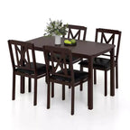 Ensemble de salle à manger 5 pièces Costway pour 4 personnes Table rectangulaire de cuisine et 4 chaises