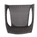 GDFStudio Blythe Outdoor Wicker and Tempered Glass 5 Piece Dining Set
