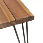 GDFStudio Dalupiri Outdoor Wicker and Acacia Wood 7 Piece Dining Set