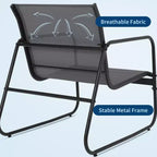 Ensemble de conversation d'extérieur 4 pièces, ensemble table et chaises d'extérieur en textilène résistant aux intempéries, petit mobilier de terrasse pour balcon et jardin