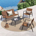 GRANDPATIO Metal 4- Person Wicker Seating Group