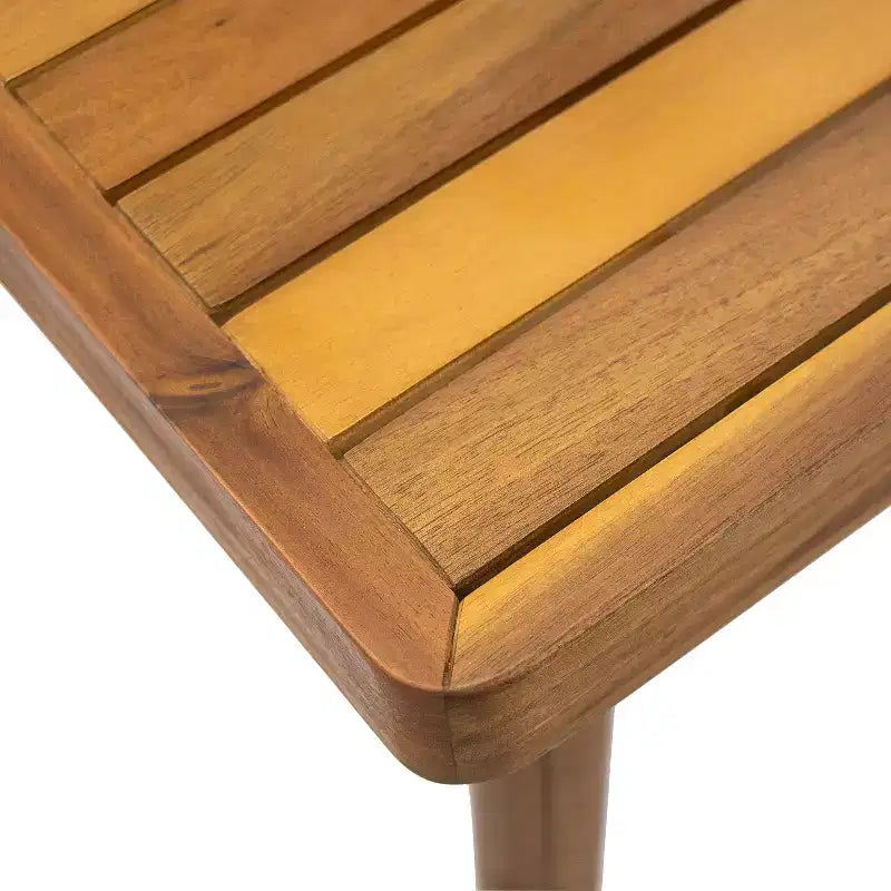 Christopher Knight Home Skirk Ensemble de salle à manger d'extérieur 7 pièces en bois d'acacia rustique avec table à lattes