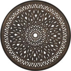 VINGLI Ensemble de salle à manger d'extérieur 5 pièces, Table et chaises d'extérieur tout temps en aluminium moulé avec coussin, ensembles de salle à manger de patio extérieurs