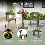 Ensemble de salle à manger d'extérieur 3 pièces WestinTrends Playa en métal avec chaises de patio modernes empilables