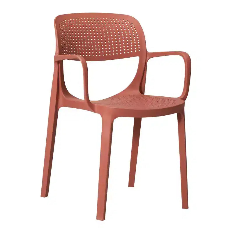WestinTrends Playa 5-Piece Round Metal Bistro Dining Table Set And Stackable Resin Patio Dining Side Chairs