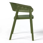 Ensemble de salle à manger d'extérieur en métal 5 pièces WestinTrends Playa avec chaises empilables