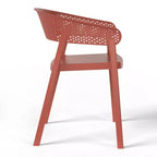 Ensemble de salle à manger d'extérieur en métal 5 pièces WestinTrends Playa avec chaises empilables