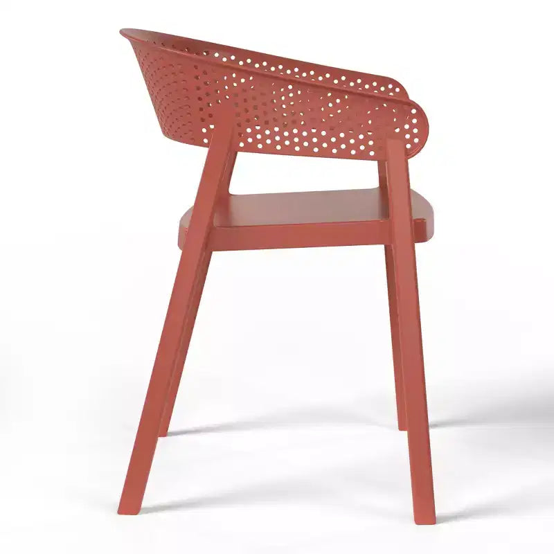 Ensemble de salle à manger d'extérieur en métal 5 pièces WestinTrends Playa avec chaises empilables