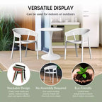 Ensemble de salle à manger d'extérieur en métal 5 pièces WestinTrends Playa avec chaises empilables