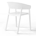 Ensemble de salle à manger d'extérieur en métal 5 pièces WestinTrends Playa avec chaises empilables